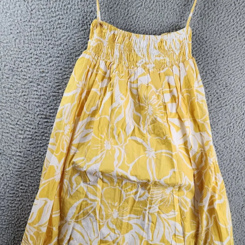 Faithfull the Brand Kiera Skirt Women's 4 Marigold Smocked Waist Band - Picture 14 of 15